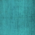 thumbnail image 1 of Ahgly Company Indoor Square Oriental Turquoise Blue Industrial Area Rugs, 6' Square, 1 of 4