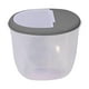thumbnail image 3 of Contenedor hermético para almacenamiento de alimentos para perros y gatos, con cierre abatible, para comida seca de animales grandes. gris, 3 of 9