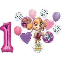 Paw Girl Pups on Patrol Skye 1st Birthday Party Supplies Balloon Bouquet Decorations