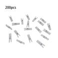 thumbnail image 2 of Wosthever 100 Uds. Pinzas para la ropa, Mini Clips transparentes pequeños, soporte para clavijas, aparatos artesanales, Gadget, pantalla de Decoración del hogar  200 piezas, 2 of 6