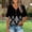 014 Black, variant on Ladies' Summer Short Sleeve Shirt Casual Button V-Neck Loose Fit Tshirts Boho Vacation Blouses Blouse