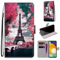 Dteck Slim Wallet Folio Flip Case for Samsung Galaxy A53 5G, Galaxy A53 PU Leather Case with Credit Card Holder, Strong Magnetic Clasps Kickstand Wallet Case for Samsung A53 5G,38-Tower