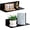 Black, variant on 9 Inch Acrylic Floating Shelf, No Drill Adhesive Wall Shelf Set of 4 for Storage, Floating Shelves Damage-Free Expand Wall Space for Living Room, Office, Gaming Room, Bathroom