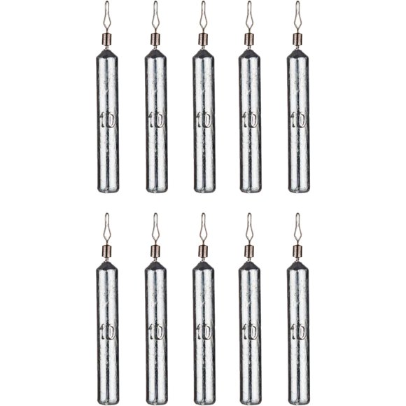 shiyou-Fishing Weights Sinkers, Lead Fishing Weights Sinkers for Bass Sinkers for Fishing Line Fish Weight 10Pcs 3/8oz Holes
