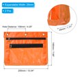 thumbnail image 2 of Uxcell Expandable Pencil Pouch for 3 Rings Binder, 2 Pack Oxford Cloth Zipper Binder Pouch Pencil Case Orange, 2 of 6