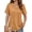 Bronze, variant on Deep V Neck Womens Tops Curved Hem Shirts for Women Fashion Trendy Blouses Casual Loose Fit Tees Tops