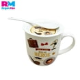 thumbnail image 4 of Taza Cerámica Feliz Día del Padre Cuchara y Tapa Caja Regalo cafe HEROE, 4 of 7