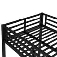 thumbnail image 5 of Bellemave Metal Bunk Beds Twin XL over Twin XL Size Bunk Bed for Teens, Heavy Duty Bunk Bed Frame with Ladder and Full-Length Guardrails, No Box Spring Needed, Black, 5 of 8