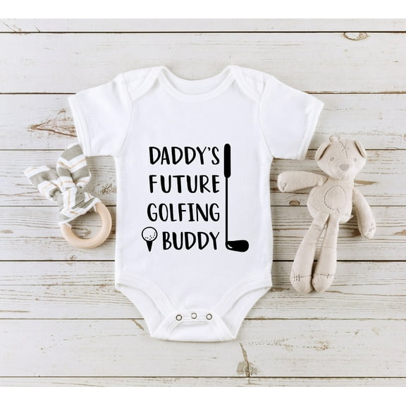 Daddy'S Future Golfing Buddy Onesie, Golfing Buddy Bodysuit, Baby Shower Gift, Baby Outfit, Baby Boy Onesie Cool Baby Clothing, Cute Baby Onesie, BABY BODYSUIT LAT 4424