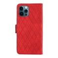 thumbnail image 5 of Compatible with iPhone 12/12 Pro Wallet Flip Case, Classic PU Leather Shockproof Protective for Men Women Card Slots Kickstand Magnetic Closure Phone Case Cover for iPhone 12/12 Pro, Red, 5 of 11