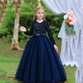 thumbnail image 2 of Xijirk Girls Dresses,And Shine Long Formal Dress for Girls Elegant Party Gown With Sequin Detailing For,Dresses for Girls,Blue,8-9 Years, 2 of 9