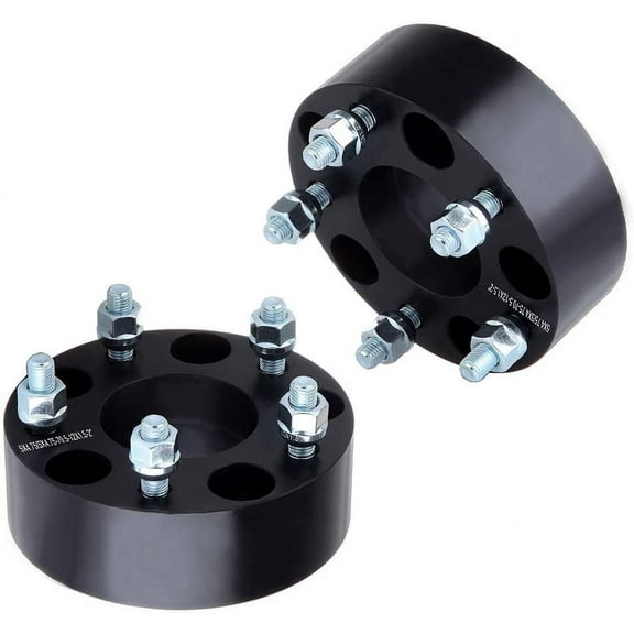 CCIYU 2x 50mm Wheel Spacer 5 lug 2" 5x4.75 to 5x4.75 70.5mm fits for 1982-2004 for Chev-rolet S10 1982-2004 for Chev-rolet S10 Blazer 1984-2013 for Chevr-olet Corvette with 12x1.5 Studs