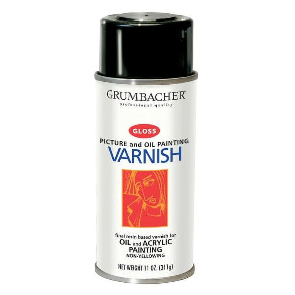 Grumbacher Picture Matte Varnish for Picture and Oil & Acrylic Painting, 11.25 oz. Can