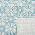 thumbnail image 5 of SAFAVIEH Martha Stewart Hampton Diamond Indoor/Outdoor Area Rug, Aqua, 6'5" x 6'5" Square, 5 of 7