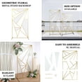 thumbnail image 4 of Efavormart 7ft Tall Gold Metal Geometric Wedding Backdrop Rectangle Floor Stand, Flower Stand Doorway Wall Prop With Cloudy Film Insert for Weddings, Showers, Party, Centerpiece Decorations, 4 of 11