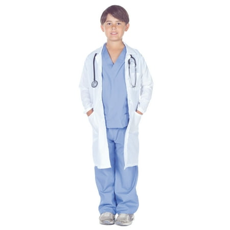Doctor Scrubs with Lab Coat Child Costume