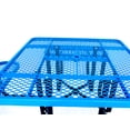 thumbnail image 3 of LifeYard 46" Steel Square Picnic Table,Expanded, Metal Outdoor Table (Blue), 3 of 7