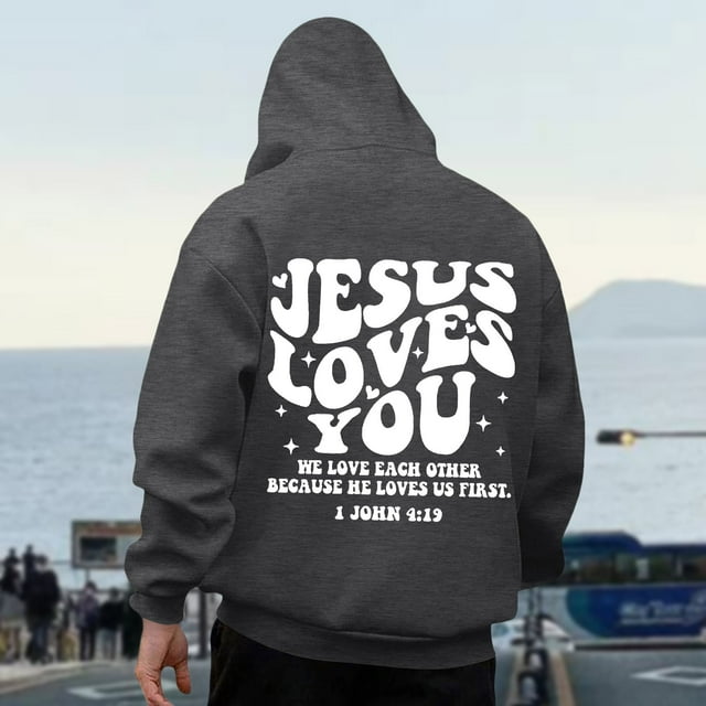 WILLBEST Sudaderas con Capucha para Hombre, Sudaderas Informales De Manga Larga De Gran Tamaño con Estampados Delanteros y Traseros para Uso Diario En Otoño e Invierno Grande