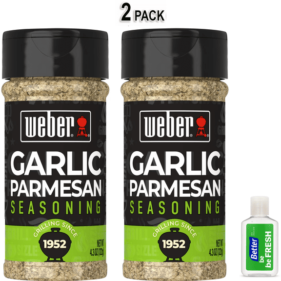 Weber Garlic Parmesan Seasoning, Gluten Free, 4.3 oz