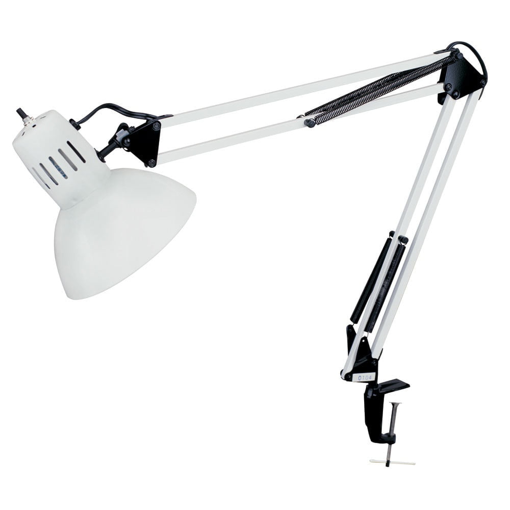 Clamp-On Task Lamp, Gloss White