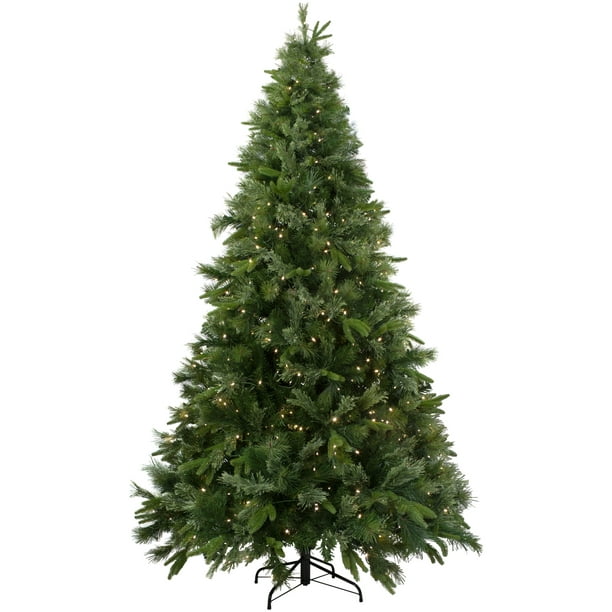Northlight 7,5 'arbre de Noël Artificiel de Pin en Cachemire Ashcroft Pré-Éclairé - Lumières Claires Toujours Éclairées