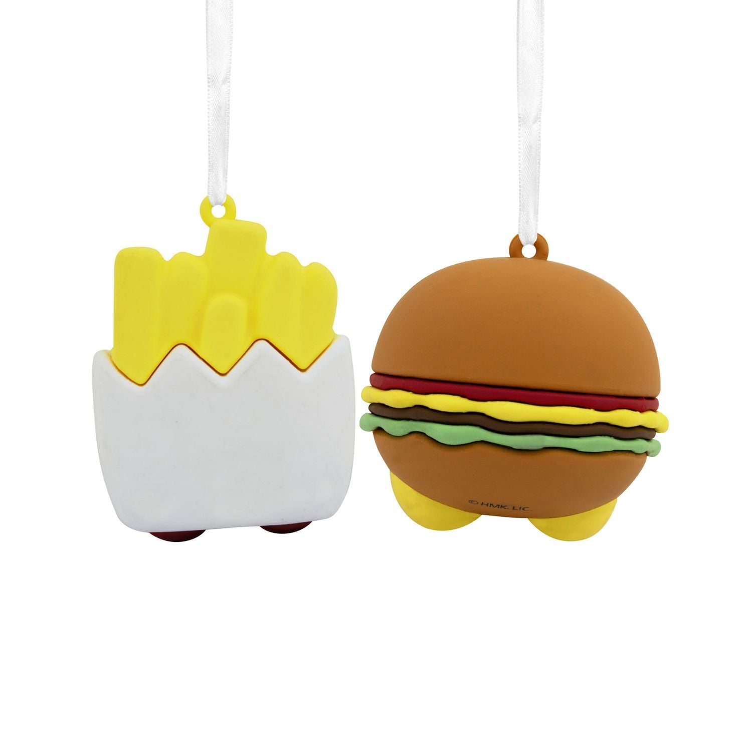 Hallmark Christmas Ornaments (Better Together Burger and Fries Magnetic), Set of 2