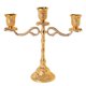 thumbnail image 1 of Candelabros de cristal chapado / Candelabros de 5 velas, para bodas, fiestas y cenas. 3 brazos- 22cm, 1 of 9