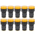 thumbnail image 1 of 10PCS AD16‑22DS Yellow LED Indicator High Brightness LED Signal Lamp Light for Signal IndicationAC/DC110V, 1 of 4