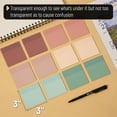 thumbnail image 3 of Transparent Sticky Notes, 3”x3”, 12 Pads, 600 Sheets, Boho Colors, Bible Journaling Sticky Notes, See Through Sticky Notes, Translucent Sticky Notes, Stocky Notes for Bible Journaling, 3 of 3