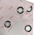 thumbnail image 4 of Ambesonne Cartoon Grommet Curtain, Vertical Stripes Bow Tie, 50" x 96", Pale Pink Rose, 4 of 6