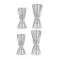 thumbnail image 1 of Transparent Doublehead Measuring Cup for Bar Use Perfect for Precise Alcohol Measurements 4pcs Set Size, 1 of 3