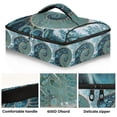 thumbnail image 2 of Iauyy Casserole Carrier for Hot Food Insulated Casserole Travel Carry Bag with Lid Food Warmer Bag for Party/Picnic,Shell Of The Stone Mautilus, 2 of 7