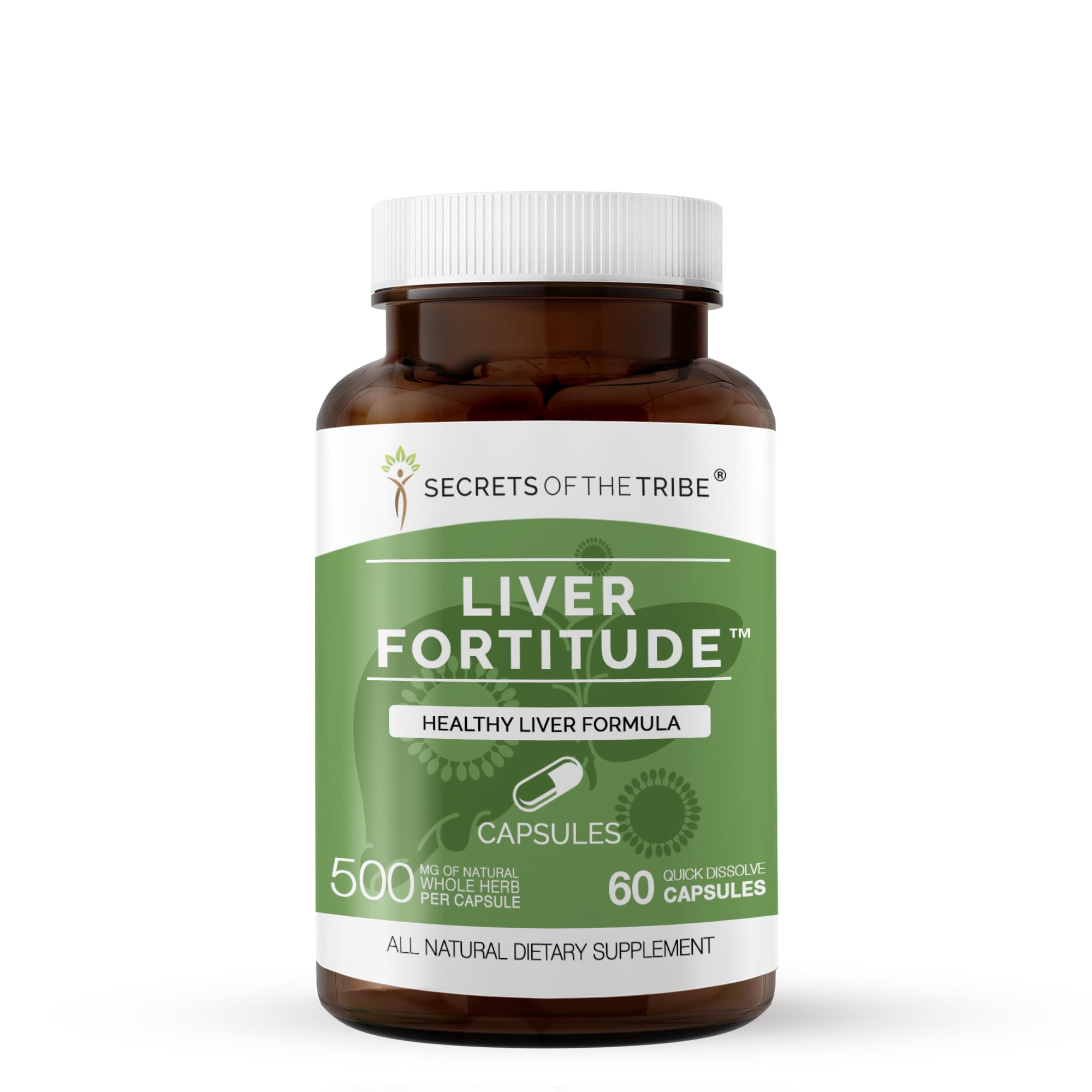 Liver Fortitude 60 Capsules, 500 mg, Milk Thistle, Chicory, Turmeric