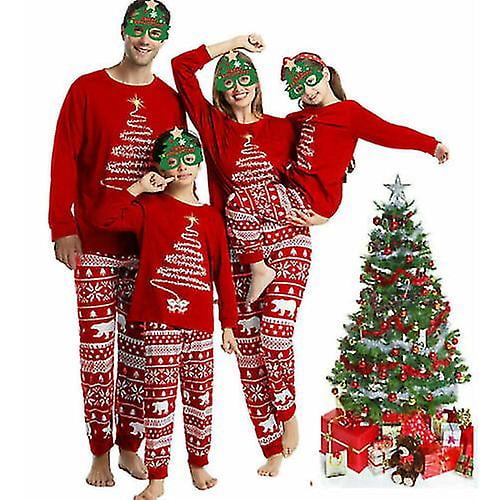Pyjamas de Noël Assortis pour la Famille Cadeaux Festifs Ensembles de Pyjamas