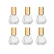 thumbnail image 1 of Botella De Vidrio Con Forma De Rodillo De 5 Ml (1/6 Oz) Para Aceites Esenciales Mini Botellas De Vidrio Con Bolas De Rodillo De Acero Inoxidable Tapas De Aluminio Doradas Vial Roll-On Portátil Contene, 1 of 1
