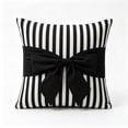 thumbnail image 6 of Talqzovs Black and White Striped Throw Pillows , 14 X 14 Bow Throw Pillows Decorative Pillows Decorative Cushion for Bedroom, Living Room, 6 of 7