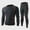 Red, variant on Labymos Men Thermal Underwear Set Sweat Shirt Long Johns Bodycon Fit Breathable Running Skiing Winter Sports Gear