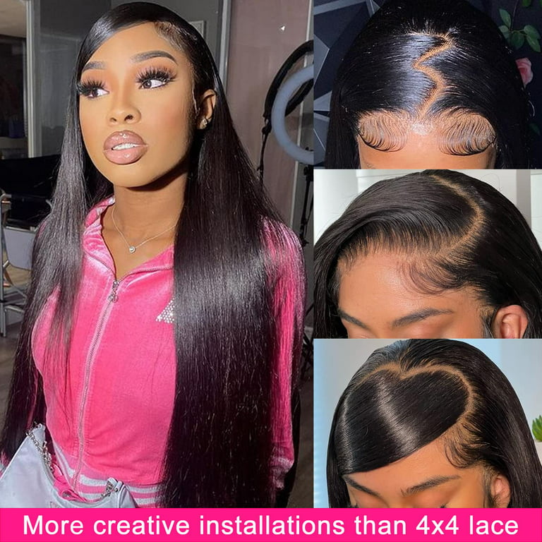 5x5 HD Lace Closure Wigs Human Hair Straight Wigs for Black Women