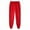 Red, variant on dazeni Men's Women's Joggers Pants Drawstring Elastic Waisted Sweatpant with Pockets Casual Active Workout Running Sports Trousers S-3XL