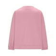thumbnail image 4 of Fanxing Women's Lace-up Hooded Sweatshirt Fall Long Sleeve Loose Comfy Pullover Tunic Tops Pink S, 4 of 9