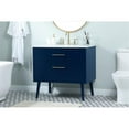 thumbnail image 2 of Elegant Lighting Vf41036m Boise 36" Free Standing Single Basin Vanity Set - Blue, 2 of 8