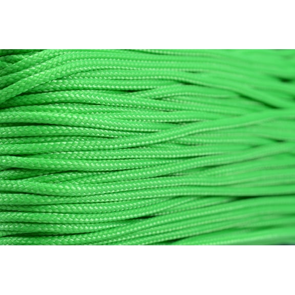 95 Cord - Neon Green - Type 1 Cord - 100 Feet on Plastic Winder - Bored Paracord Brand