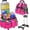 Fuchsia, variant on Large Rolling Cleaning Caddy Bag with Detachable Trolley & Shoulder Straps