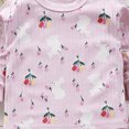thumbnail image 5 of TOWED22 Toddler Baby Girl Boy Fall Winter Outfits 2 Piece Print Long Sleeves Sweatshirt Elastic Pants Casual Pants Set Clothes Clothing(Pink,3-4 Y), 5 of 6