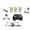 B, variant on DIY Build Drone Kit, 2 Battery Assembly Toy Plane with Remote Control for Beginners, 4.33in STEM RC Quadcopter Set, 1 Set