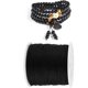 thumbnail image 1 of Cuerda de nailon de nudo chino de 100 m x 0,8 mm, cuerda de hilo de macramé de Shamballa (negro), 1 of 4