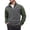 Army Green, variant on KHONTS Men's Quarter Sweatshirt Zip Quilted Long Sleeve Tee Stand Collar Color Block Pullover Tops Brown XL