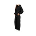 thumbnail image 4 of Zynoxe Womens Sweatsuits 2 Piece Set Long Sleeve Hooded Sweatshirt & Elastic Drawstring Waist Sweat Pants Suit Versatile Solid Color Tracksuit Set Lightweight Suit Set with Pockets Black S, 4 of 7