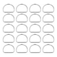 thumbnail image 2 of Metal Buckle,20Pcs D Rings Easy D Rings Buckle D Rings Exceptional Craftsmanship, 2 of 14