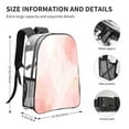 thumbnail image 4 of Kdxio Marble Clear Backpack, Transparent Bookbag for School for Women Men, Capacity Clear Bag for College, Travel, 4 of 7